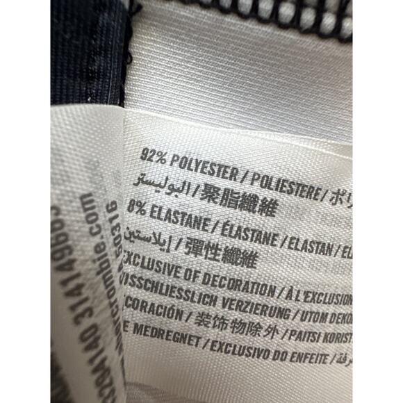 Abercrombie & Fitch🌿Floral Skater Mini Skirt Navy Pink White Size L Fit & Flare - Picture 9 of 10